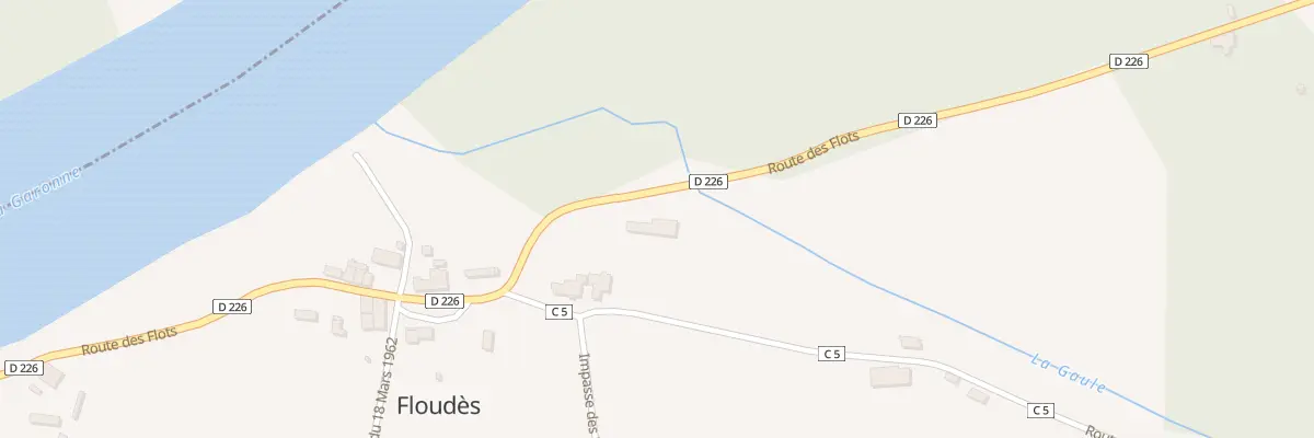Plan du 1 Le Bourg Est à Floudès