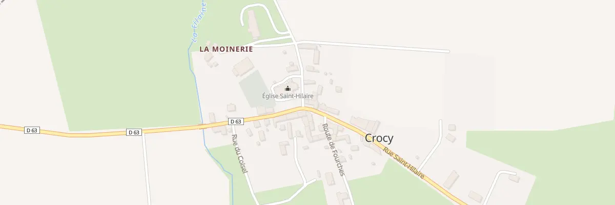 Plan du 7 Rue Saint-Hilaire à Crocy