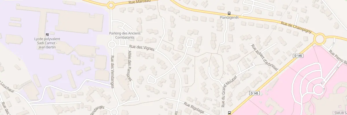 Plan du 1 Rue Ricasseau à Saumur