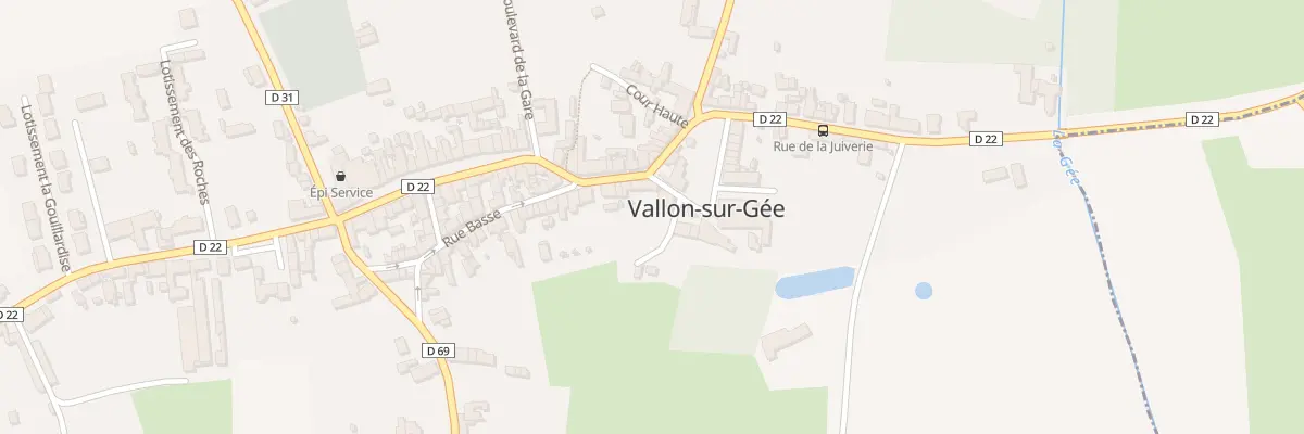 Plan du 5 Rue du Puits Herpin à Vallon-sur-Gée
