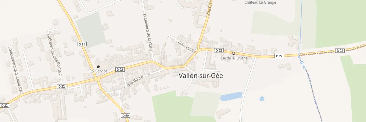 Plan du 14 Rue du Puits Herpin à Vallon-sur-Gée