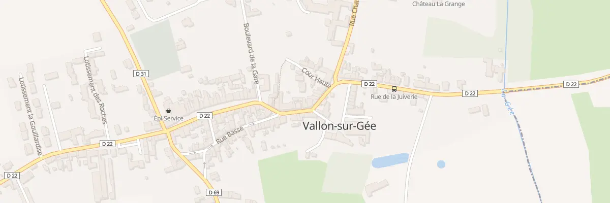 Plan du 16 Rue du Puits Herpin à Vallon-sur-Gée