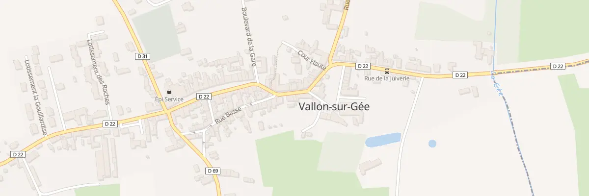 Plan du 9 Rue du Puits Herpin à Vallon-sur-Gée