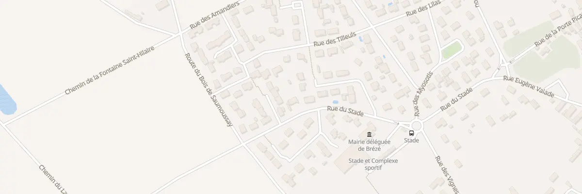 Plan du 24 Rue du Stade à Bellevigne-les-Châteaux