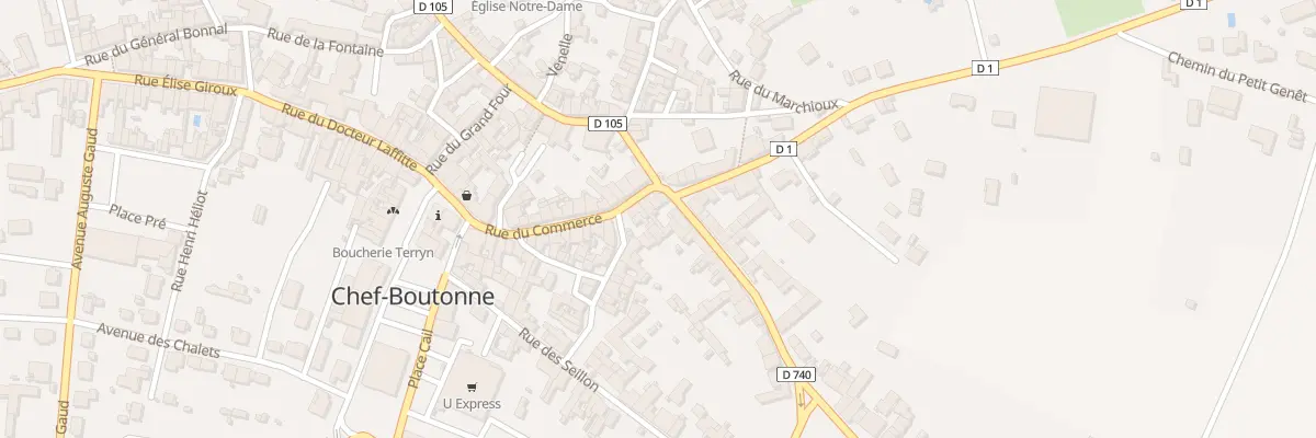 Plan du 86 Rue du Commerce à Chef-Boutonne