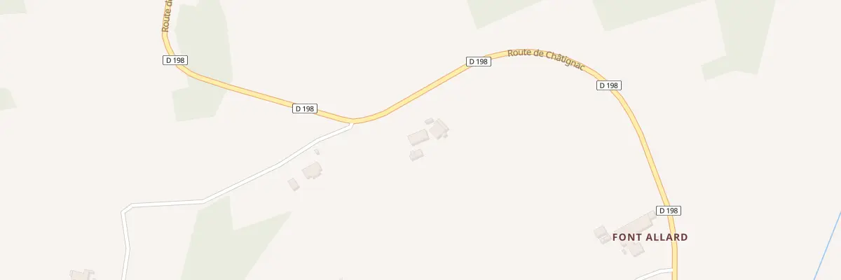 Plan du 860 Rte de Châtignac à Berneuil