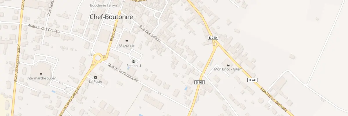 Plan du 14B Rue des Seillons à Chef-Boutonne