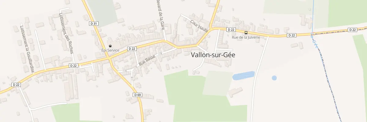 Plan du 11 Rue du Puits Herpin à Vallon-sur-Gée