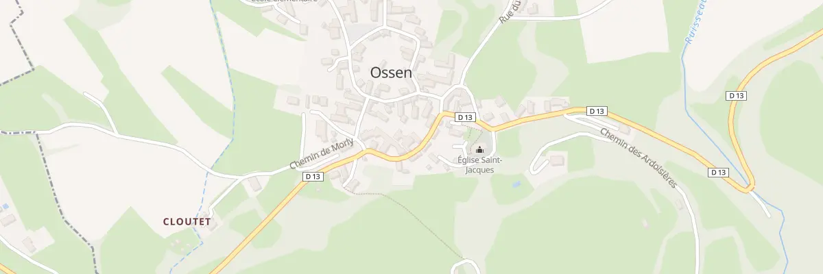 Plan du 9 Rte de Batsurguere à Ossen