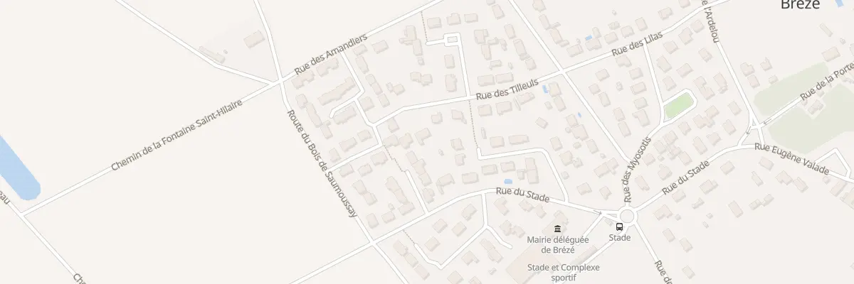 Plan du 13 Rue des Tilleuls (Breze) à Bellevigne-les-Châteaux