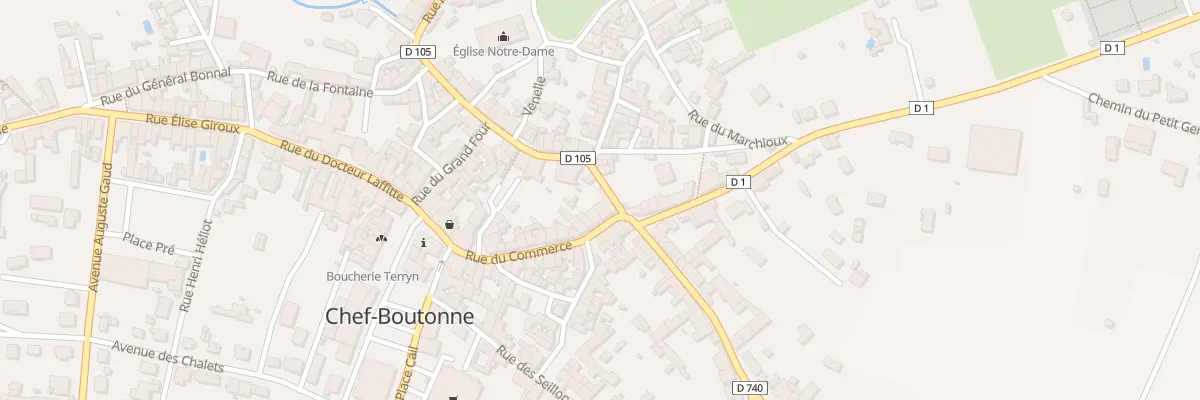 Plan du 73 Rue du Commerce à Chef-Boutonne