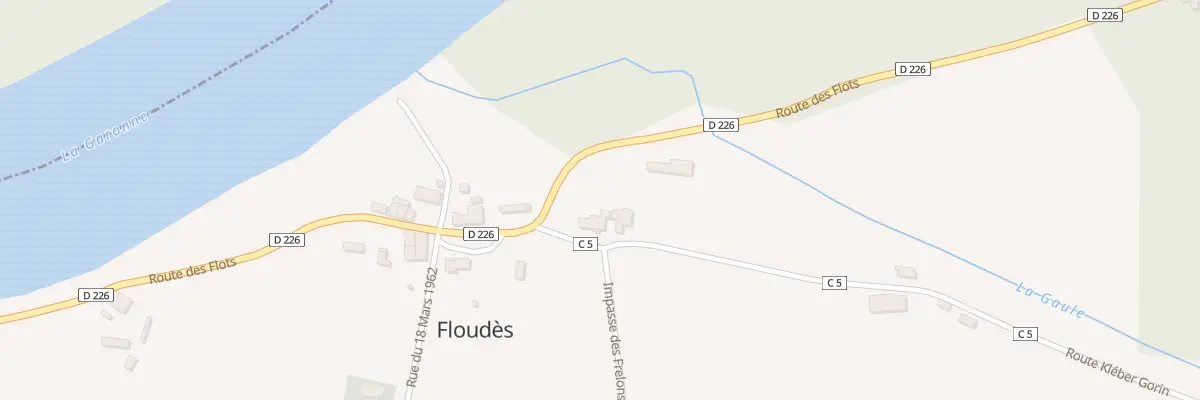 Plan du 4 Le Bourg Est à Floudès