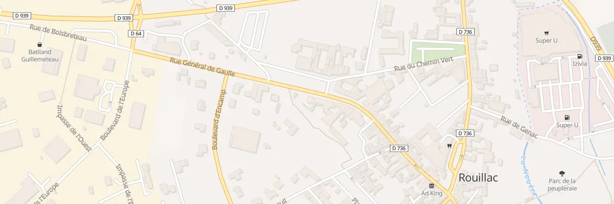 Plan du 58 Rue Gen de Gaulle à Rouillac