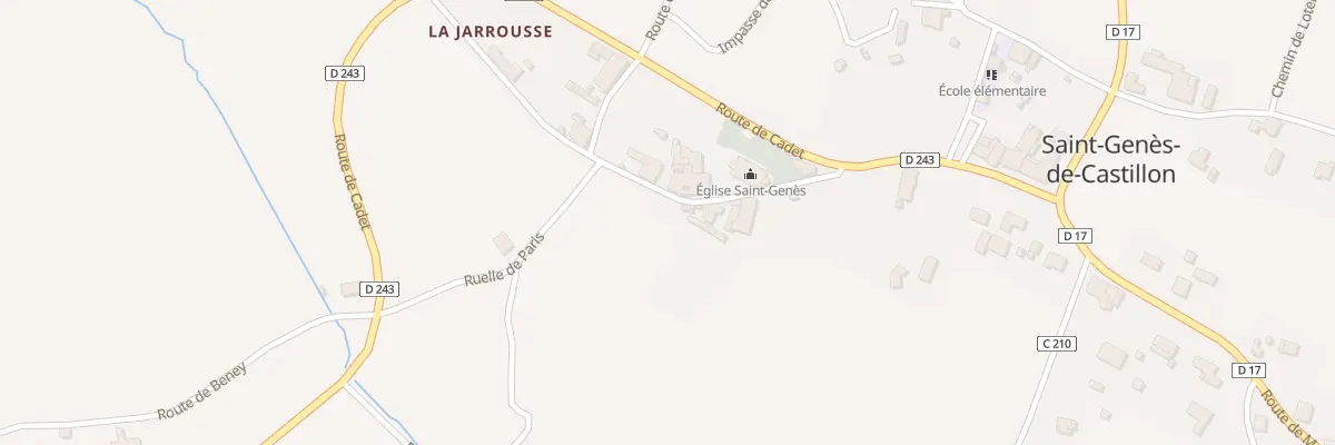 Plan du 6 Le Bourg à Saint-Genès-de-Castillon