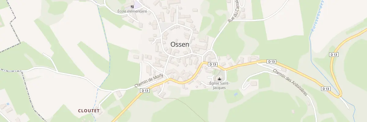 Plan du 12 Rue du Chateau de Begole à Ossen