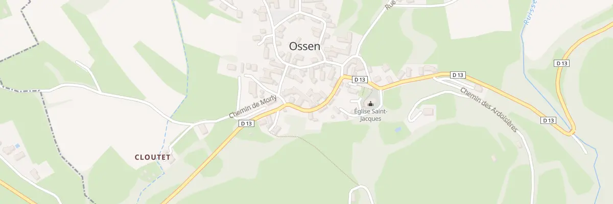 Plan du 3 Rte de Batsurguere à Ossen