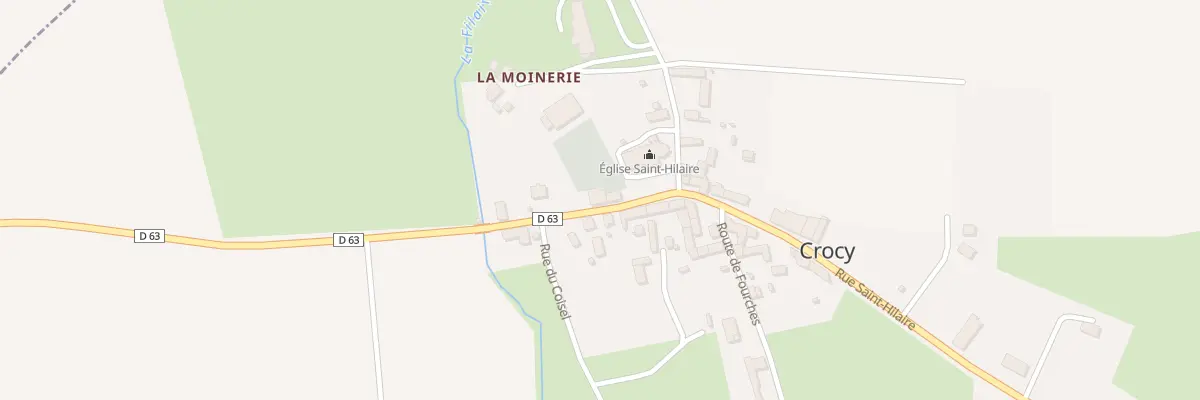 Plan du 3 Rue Saint-Hilaire à Crocy