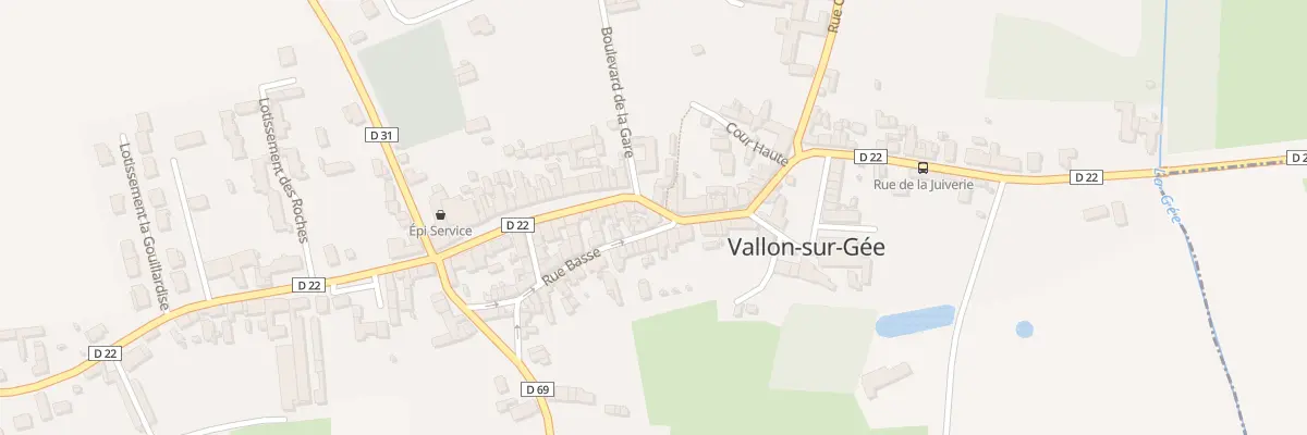 Plan du 1 Grande Rue à Vallon-sur-Gée