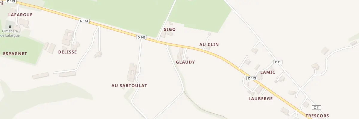 Plan du 13 Rte de Laujuzan à Caupenne-d’Armagnac