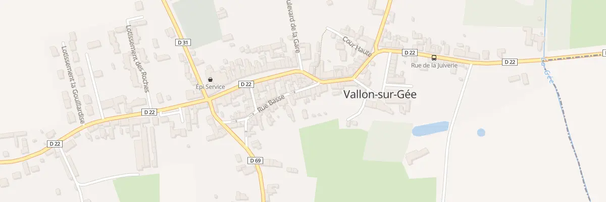 Plan du 7 Rue Basse à Vallon-sur-Gée