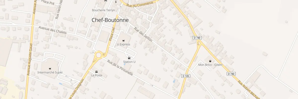 Plan du 12 Rue des Seillons à Chef-Boutonne