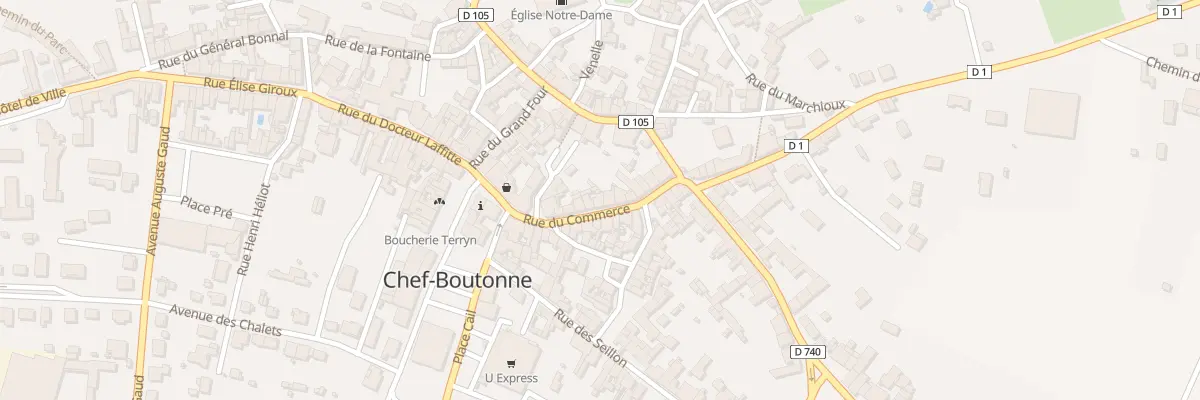 Plan du 59 Gr Grand Rue du Commerce à Chef-Boutonne