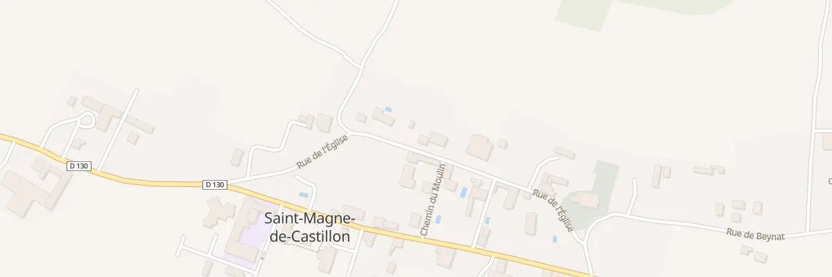 Plan du 20 Rue de l’Eglise à Saint-Magne-de-Castillon