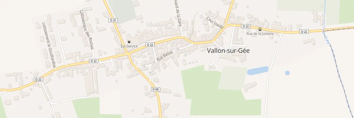 Plan du 11 Rue Basse à Vallon-sur-Gée