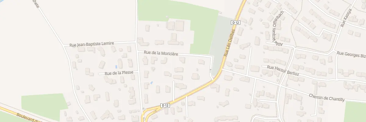 Plan du 12 Rue de la Moricière à La Flèche