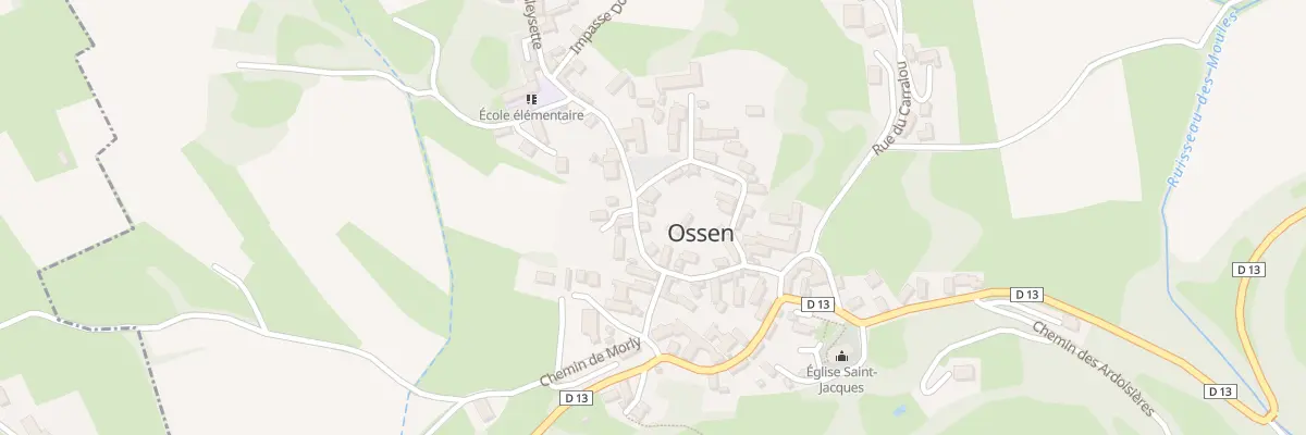 Plan du 1 Rue du Chateau de Begole à Ossen