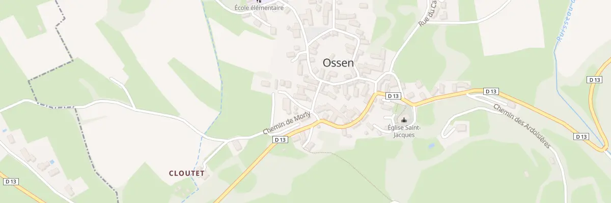 Plan du 6 Rue du Pibeste à Ossen