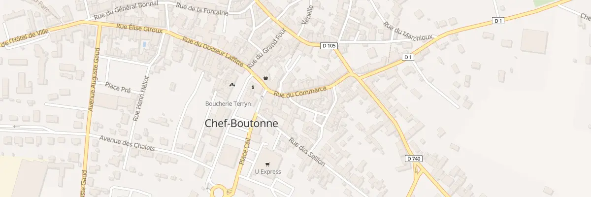 Plan du 70 Rue du Commerce à Chef-Boutonne
