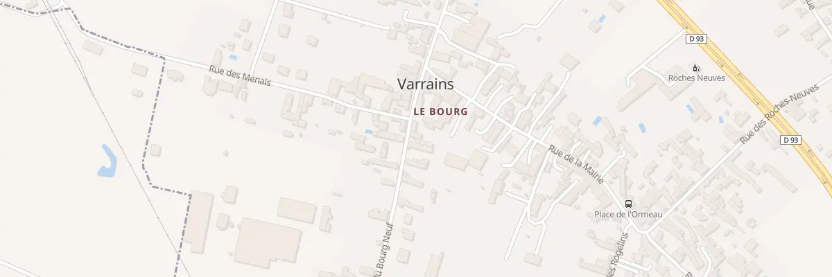 Plan du 7 Rue du Bourg Neuf à Varrains