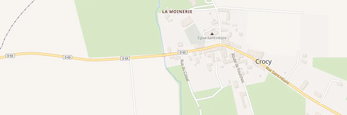 Plan du 2 Rue du Coisel à Crocy