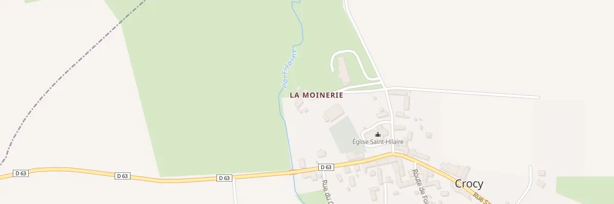 Plan du 3 Rte de Beaumais à Crocy