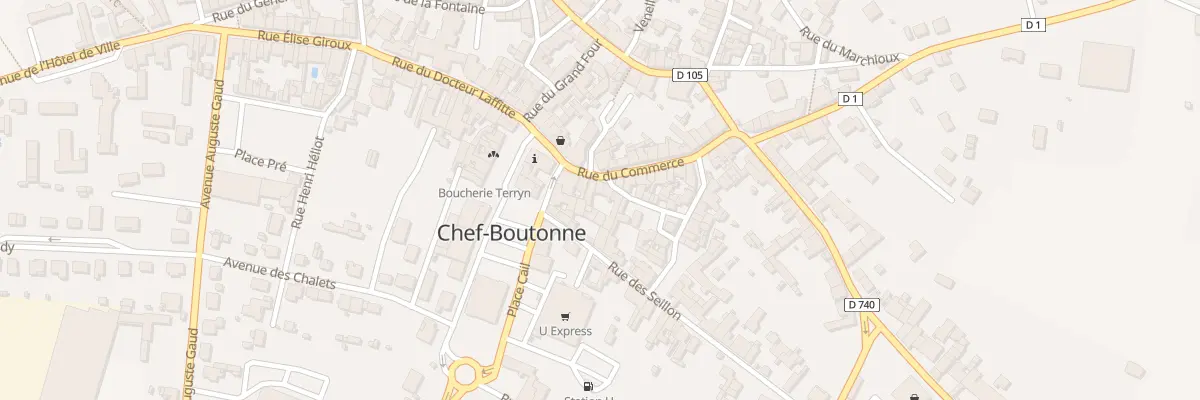 Plan du 68 Rue du Commerce à Chef-Boutonne
