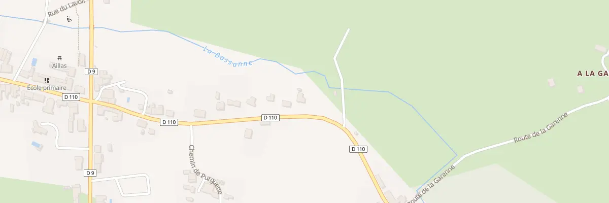 Plan du 6 Champs de Lilane à Aillas