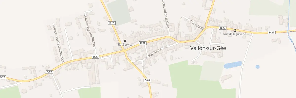 Plan du 5093 Rue des Halles à Vallon-sur-Gée