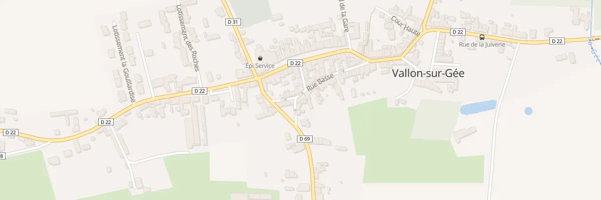 Plan du 21 Rue Basse à Vallon-sur-Gée