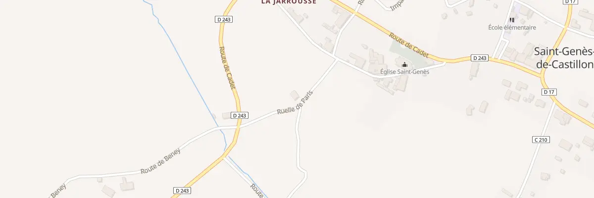 Plan du 115 Jarrousse à Saint-Genès-de-Castillon