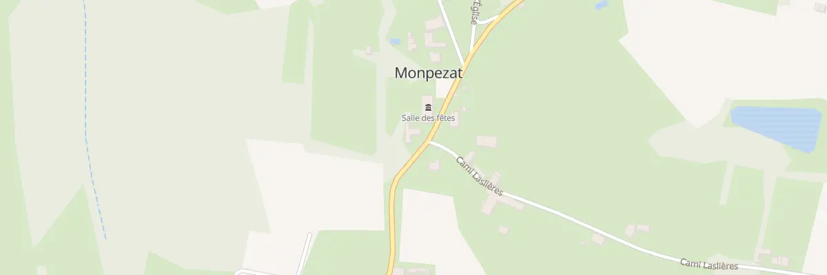 Plan du 1 Rte de Lascazeres à Monpezat