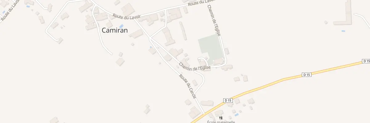 Plan du 10 Le Bourg Nord à Camiran