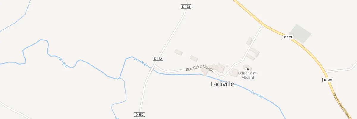 Plan du 2 Rte de Challignac à Ladiville