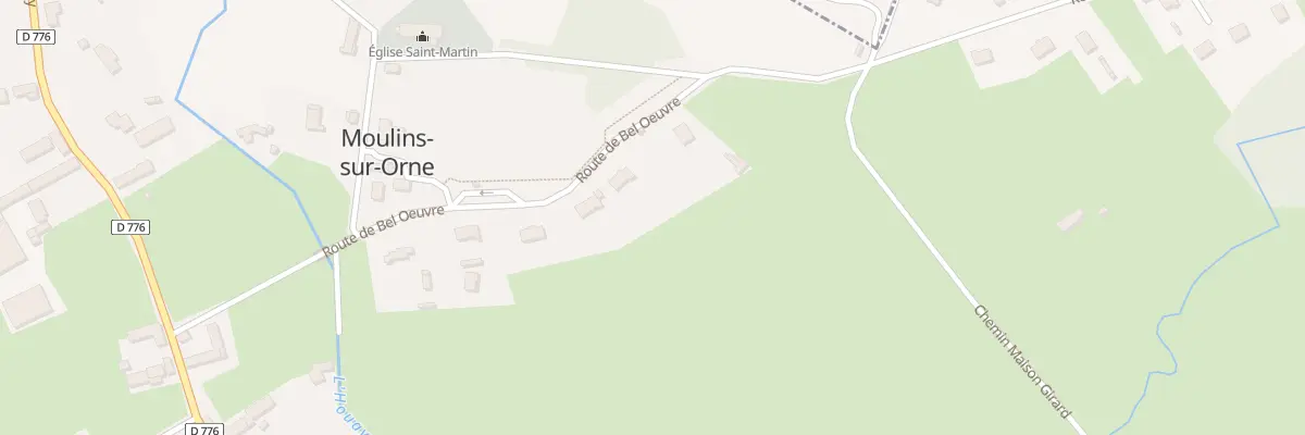 Plan du 360 Rte de Bel Oeuvre à Moulins-sur-Orne