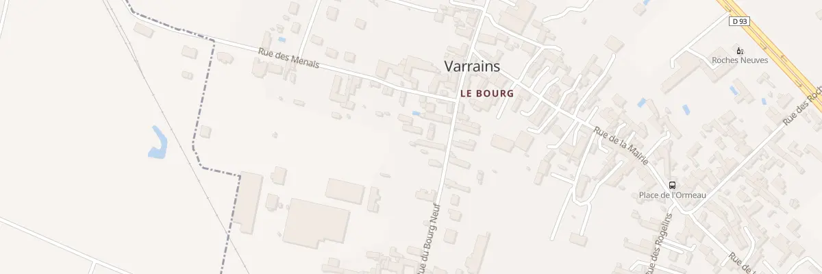 Plan du 16 Rue du Bourg Neuf à Varrains