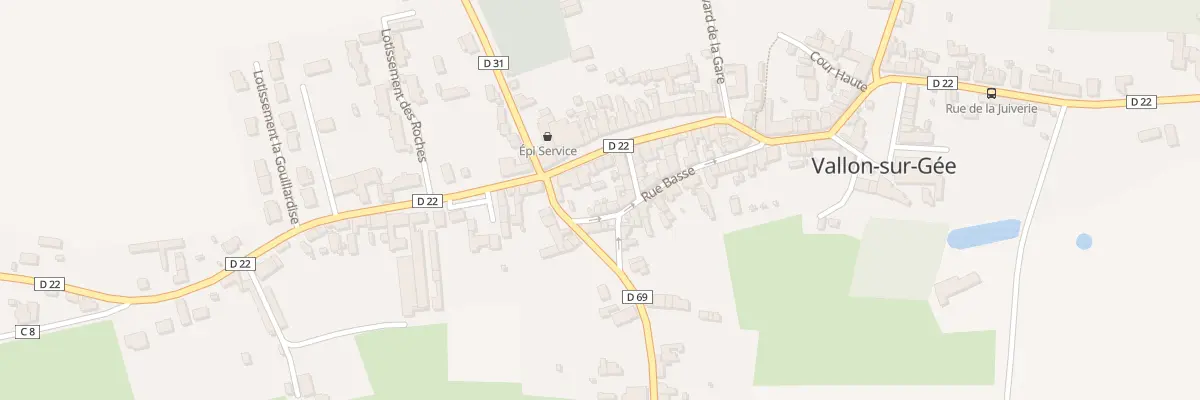Plan du 16 Rue Basse à Vallon-sur-Gée
