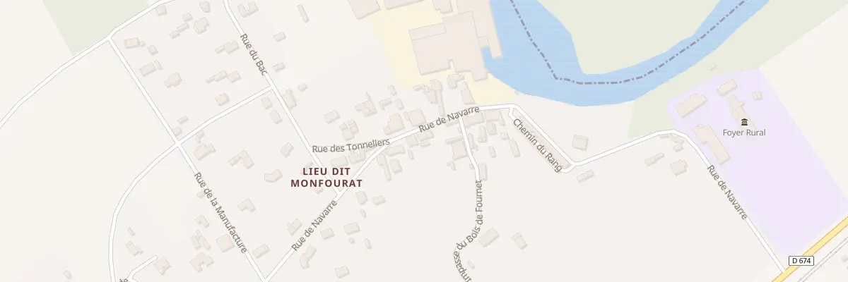 Plan du 428 Bois de Fournet aux Églisottes-et-Chalaures