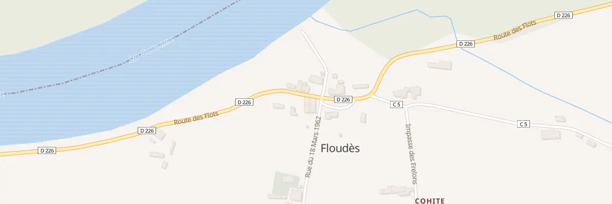 Plan du 5 Le Bourg Ouest à Floudès