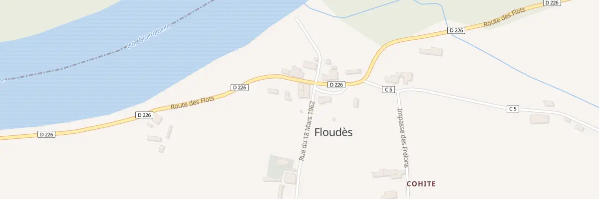 Plan du 5B Le Bourg Ouest à Floudès