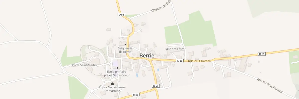 Plan du 11 Rue du Château à Berrie